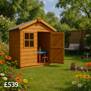 4'x6' Tigercub Funhouse Playhouse - 0% Finance - Buy Now Pay Later - Tiger Sheds