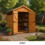 4'x6' TigerFlex Apex Security Double Door Shed - 0% Finance - Buy Now Pay Later - Tiger Sheds