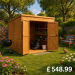 4'x6' Tigerflex Shiplap Pent Windowless Double Door Shed - 0% Finance - Buy Now Pay Later - Tiger Sheds