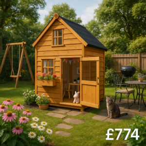 4'x8' Tigercub Magic Mansion Playhouse - 0% Finance - Buy Now Pay Later - Tiger Sheds