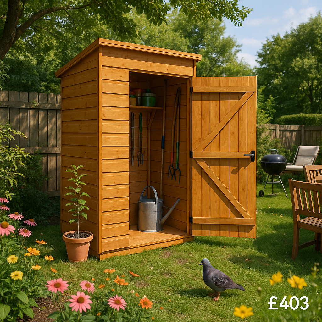5'x3' Tiger Premium Toolshed - 0% Finance - Buy Now Pay Later - Tiger Sheds