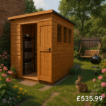 5'x4' Tiger Shiplap Lean To Pent Shed - 0% Finance - Buy Now Pay Later - Tiger Sheds