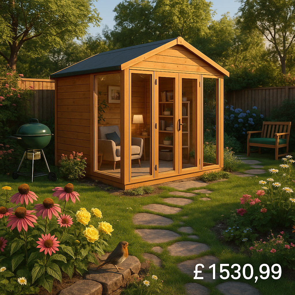 6'x10' Tiger Contemporary Summerhouse - 0% Finance - Buy Now Pay Later - Tiger Sheds
