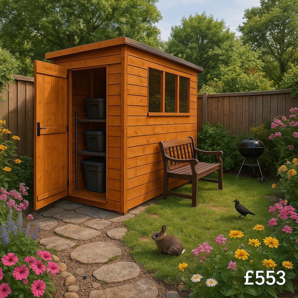 6'x3' Tiger Shiplap Lean To Pent Shed - 0% Finance - Buy Now Pay Later - Tiger Sheds