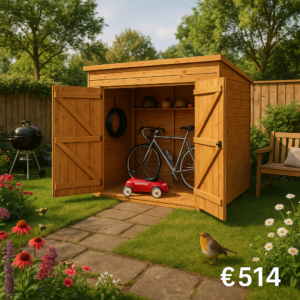 6'x4' Shiplap Pent Bike Store - TigerFlex - 0% Finance - Buy Now Pay Later - Tiger Sheds
