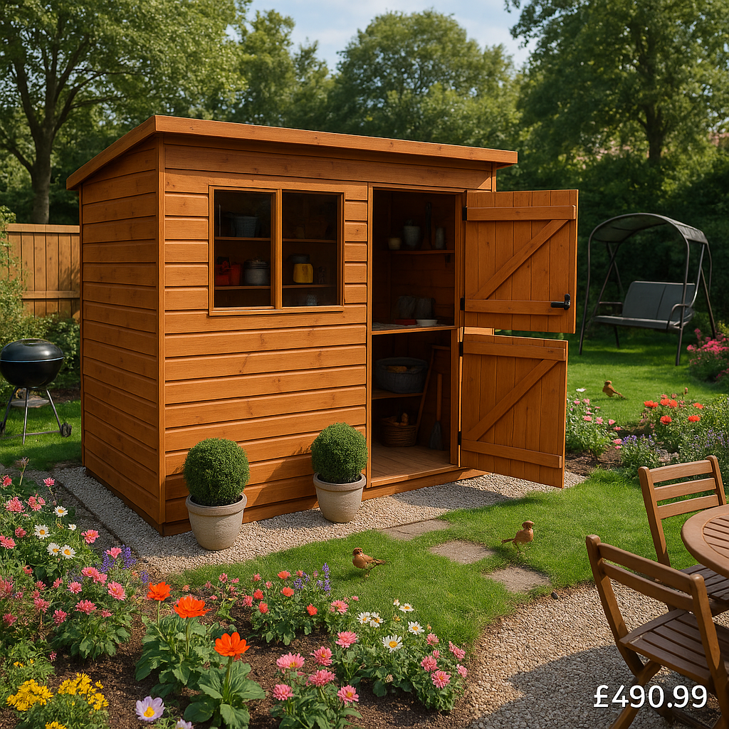 6'x4' Tiger Shiplap Pent Stable Door Shed - Wooden Shiplap Sheds - 0% Finance - Buy Now Pay Later - Tiger Sheds