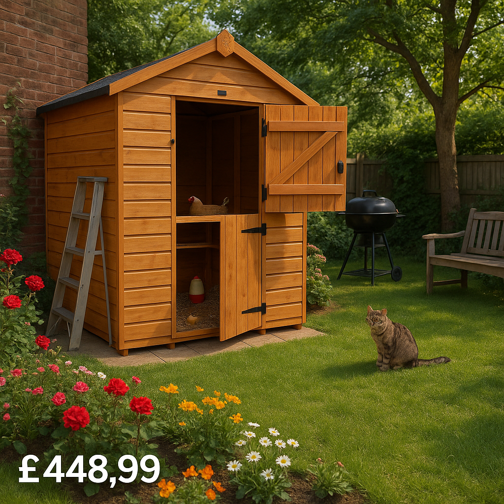 6'x4' Tiger Shiplap Windowless Apex Stable Door Shed - Wooden Shiplap Sheds - 0% Finance - Buy Now Pay Later - Tiger Sheds