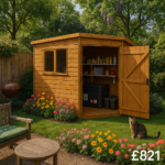 6'x6' Loglap Corner Shed - Wooden Corner Garden Sheds - 0% Finance - Buy Now Pay Later - Tiger Sheds