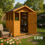 6'x6' Loglap Summer Shed - Loglap Summer Sheds - 0% Finance - Buy Now Pay Later - Tiger Sheds