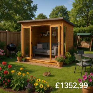 6'x8' Tiger Contemporary Summerhouse - 0% Finance - Buy Now Pay Later - Tiger Sheds