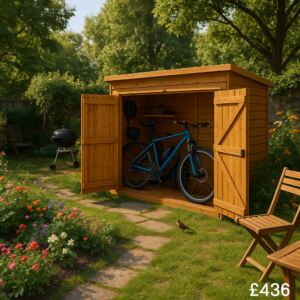 7'x4' Tiger Pent Bike Store - 0% Finance - Buy Now Pay Later - Tiger Sheds