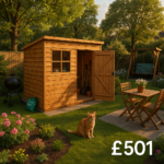 7'x5' Tiger Overlap Pent Shed - 0% Finance - Buy Now Pay Later - Tiger Sheds