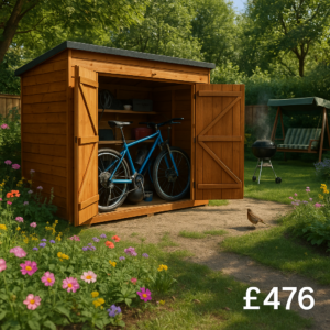 7'x5' Tiger Pent Bike Store - 0% Finance - Buy Now Pay Later - Tiger Sheds