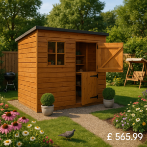 7'x5' Tiger Shiplap Pent Stable Door Shed - Wooden Shiplap Sheds - 0% Finance - Buy Now Pay Later - Tiger Sheds