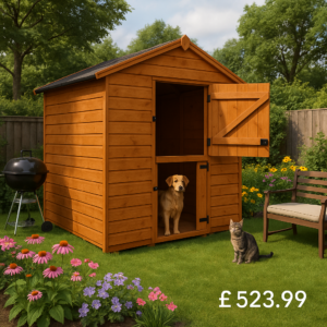 7'x5' Tiger Shiplap Windowless Apex Stable Door Shed - Wooden Shiplap Sheds - 0% Finance - Buy Now Pay Later - Tiger Sheds