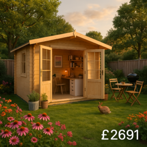 8'x12' Panthera Log Cabin - Quality Garden Log Cabins - 0% Finance - Buy Now Pay Later - Tiger Sheds