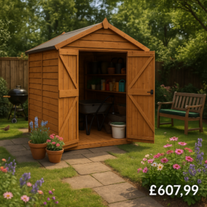 8'x4' Tigerflex Shiplap Apex Windowless Double Door Shed - 0% Finance - Buy Now Pay Later - Tiger Sheds