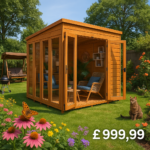 8'x4' TigerFlex® Shiplap Pent Full Pane Summerhouse - 0% Finance - Buy Now Pay Later - Tiger Sheds