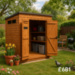 8'x4' TigerFlex Shiplap Pent Security Double Door Shed - 0% Finance - Buy Now Pay Later - Tiger Sheds