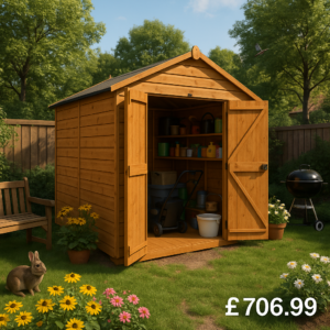 8'x6' Tigerflex Shiplap Apex Windowless Double Door Shed - 0% Finance - Buy Now Pay Later - Tiger Sheds