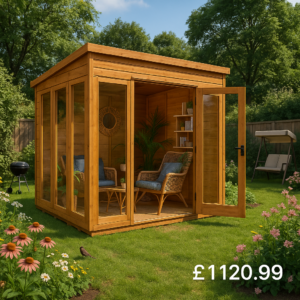 8'x6' TigerFlex® Shiplap Pent Full Pane Summerhouse - 0% Finance - Buy Now Pay Later - Tiger Sheds