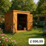 8'x6' Tigerflex Shiplap Pent Windowless Double Door Shed - 0% Finance - Buy Now Pay Later - Tiger Sheds
