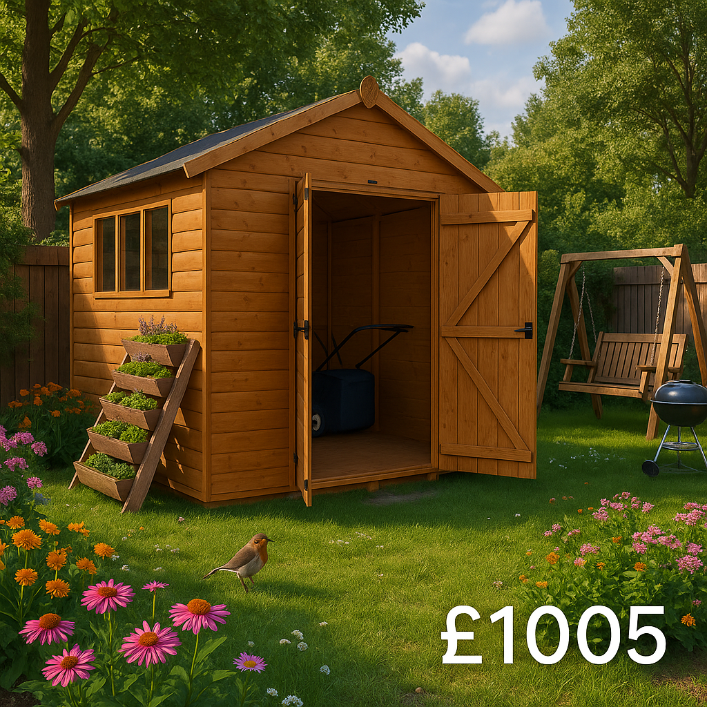 8'x6' Tiger Loglap Heavyweight Workshop Shed - 0% Finance - Buy Now Pay Later - Tiger Sheds