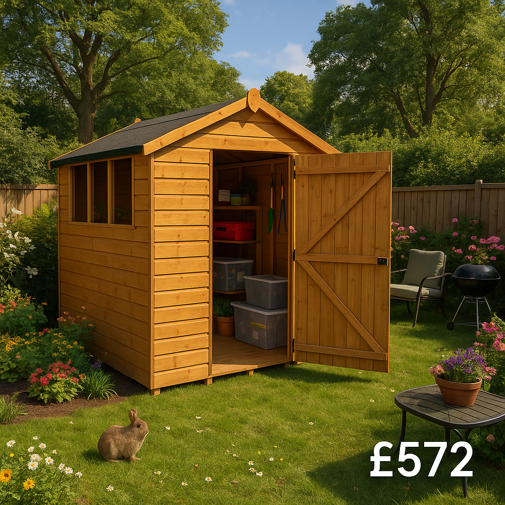 8'x6' Tiger Shiplap Apex Shed - 0% Finance - Buy Now Pay Later - Tiger Sheds