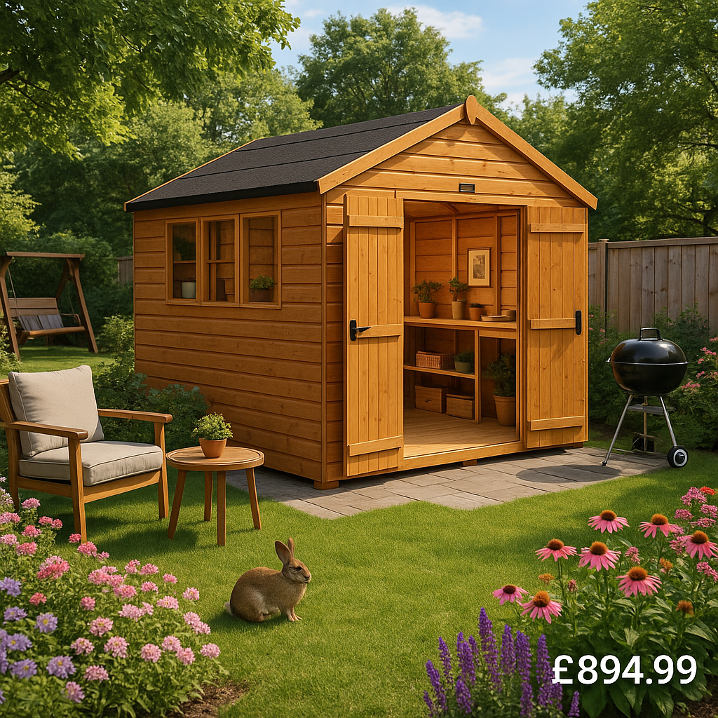8'x7' Tiger Heavyweight Workshop Shed - 0% Finance - Buy Now Pay Later - Tiger Sheds