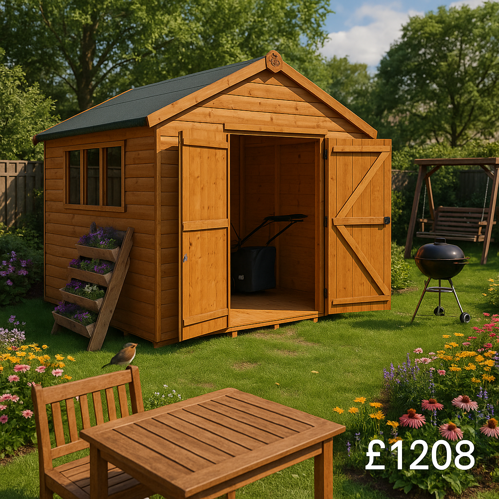 8'x7' Tiger Loglap Heavyweight Workshop Shed - 0% Finance - Buy Now Pay Later - Tiger Sheds