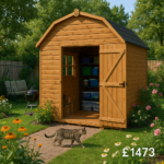 8'x8' Garden Barns - Loglap Mini Barn Shed - 0% Finance - Buy Now Pay Later - Tiger Sheds