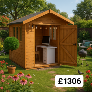 8'x8' Heavy Duty Summer Shed - Summer Sheds - 0% Finance - Buy Now Pay Later - Tiger Sheds
