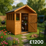 8'x8' Loglap Summer Shed - Loglap Summer Sheds - 0% Finance - Buy Now Pay Later - Tiger Sheds