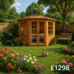 8'x8' Tiger Corner Summerhouse - 0% Finance - Buy Now Pay Later - Tiger Sheds
