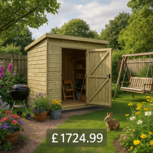 8'x8' Tiger Elite Pressure Treated Pent Shed - 0% Finance - Buy Now Pay Later - Tiger Sheds