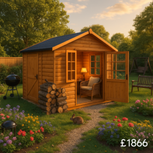 8'x8' Tiger Loglap Multi Store - Wooden Summerhouse Storage Shed - 0% Finance - Buy Now Pay Later - Tiger Sheds