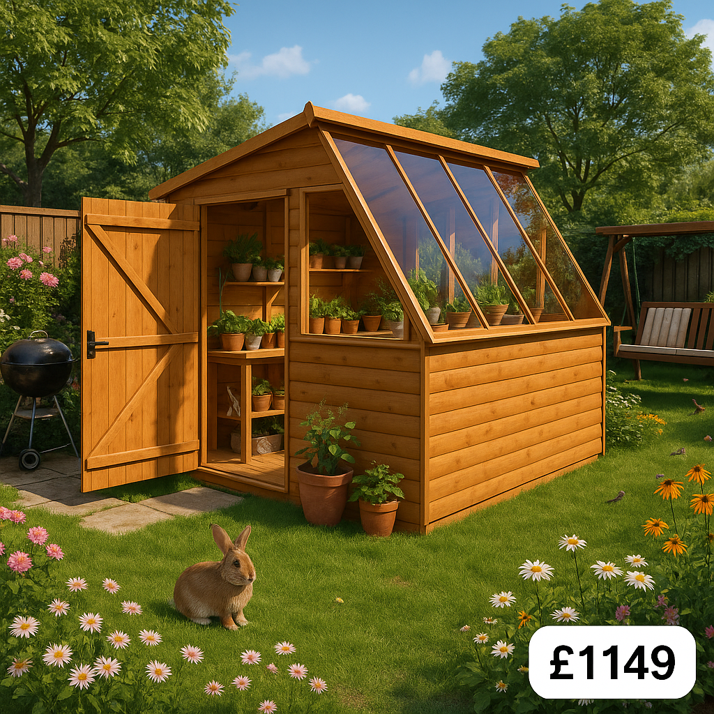 8'x8' Tiger Loglap Potting Sheds - Garden Potting Shed - 0% Finance - Buy Now Pay Later - Tiger Sheds
