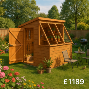 8'x8' Tiger Potting Sheds - Heavy Duty Framing - Garden Potting Shed - 0% Finance - Buy Now Pay Later - Tiger Sheds