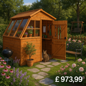 8'x8' Tiger Potting Sheds Right Hand Door - Garden Potting Shed - 0% Finance - Buy Now Pay Later - Tiger Sheds