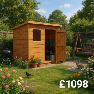 8'x8' Tiger Shiplap Pent Shed - Heavy Duty Shiplap Sheds - 0% Finance - Buy Now Pay Later - Tiger Sheds