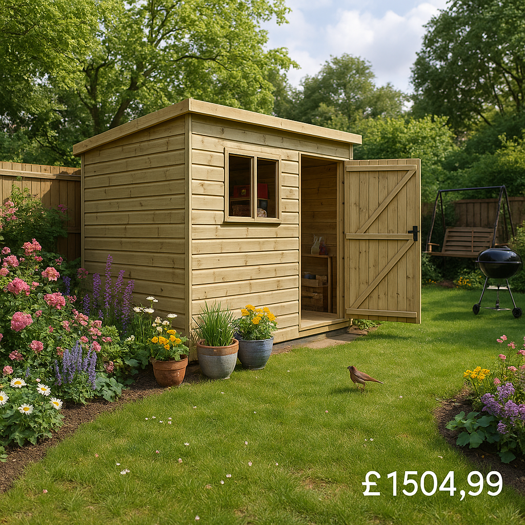 9'x6' Tiger Elite Pressure Treated Pent Shed - 0% Finance - Buy Now Pay Later - Tiger Sheds