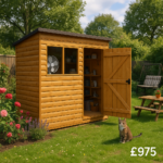 9'x6' Tiger Loglap Pent Shed - Wooden Loglap Sheds - 0% Finance - Buy Now Pay Later - Tiger Sheds