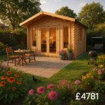 Garden Office - 10'x16' The Shere 44mm Log Cabin - 0% Finance - Buy Now Pay Later - Tiger Sheds