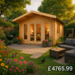 Garden Office - 12'x14' The Shere 44mm Log Cabin - 0% Finance - Buy Now Pay Later - Tiger Sheds