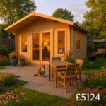 Garden Office - 12'x16' The Shere 44mm Log Cabin - 0% Finance - Buy Now Pay Later - Tiger Sheds