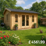 Garden Office - 14'x10' The Delta 44mm Log Cabin - 0% Finance - Buy Now Pay Later - Tiger Sheds