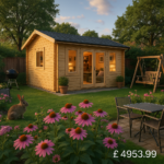 Garden Office - 14'x12' The Delta 44mm Log Cabin - 0% Finance - Buy Now Pay Later - Tiger Sheds