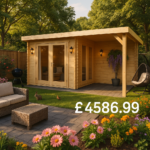 Garden Office - 16'x12' The Lakra 44mm Log Cabin - 0% Finance - Buy Now Pay Later - Tiger Sheds