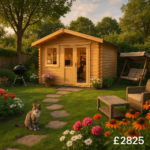 Garden Office & Garden Gym Room - 14'x8' The Javan 28mm Log Cabin - 0% Finance - Buy Now Pay Later - Tiger Sheds