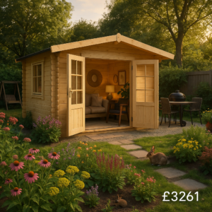 10'x10' Kipling Log Cabin - Quality Garden Log Cabins - 0% Finance - Buy Now Pay Later - Tiger Sheds